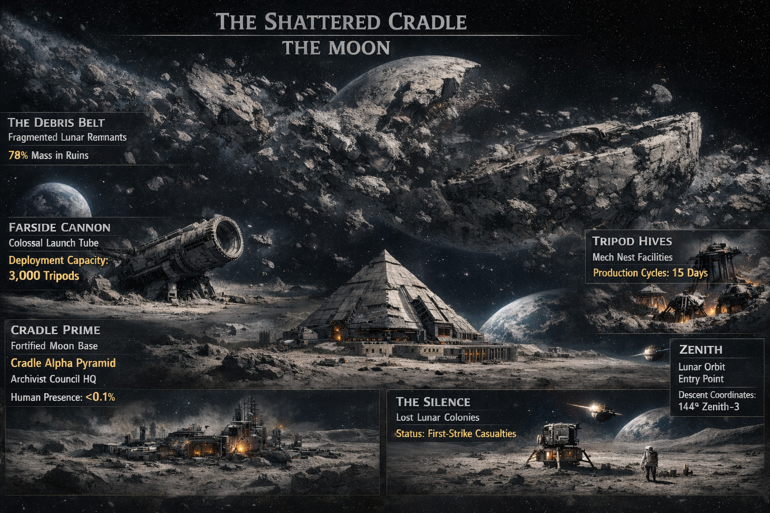 The Shattered Cradle - Lunar Fragments